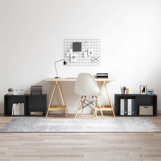 Cabinet TV 4 pcs Negru