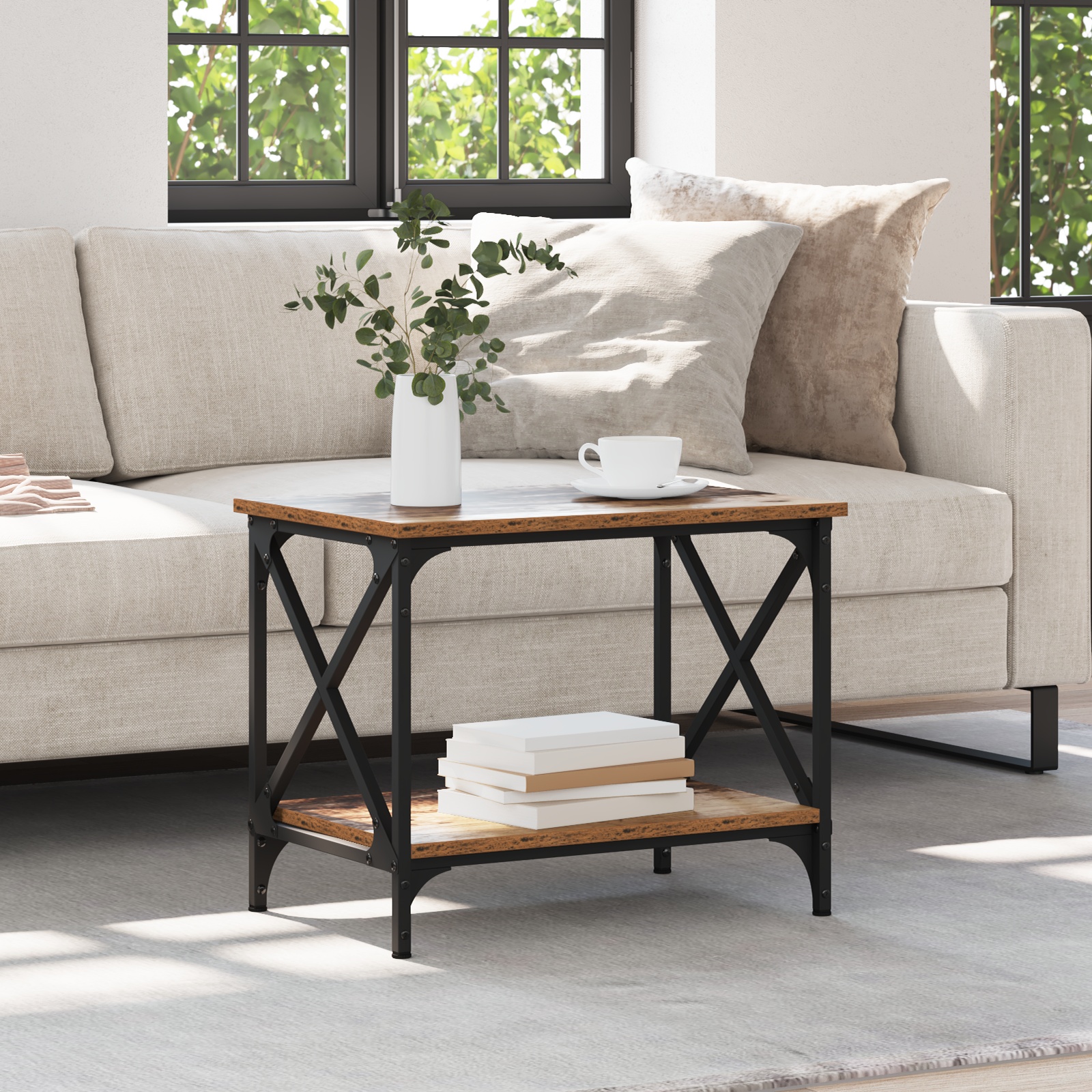 875738 4 Masă laterală Lemn vechi Masă laterală Lemn vechi - imagine 4