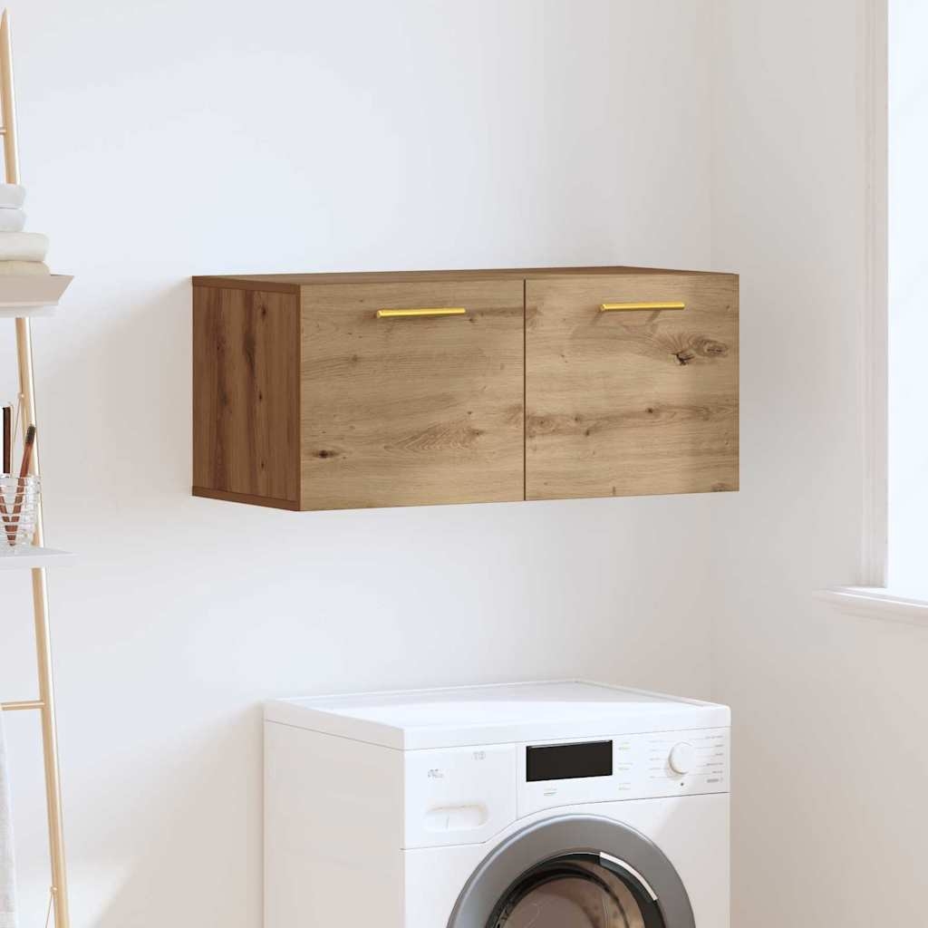 879556 1 Dulap de perete Pe perete stejar artizanal 80 x 36.5 x 35 cm Dulap de perete Pe perete stejar artizanal 80 x 36.5 x 35 cm