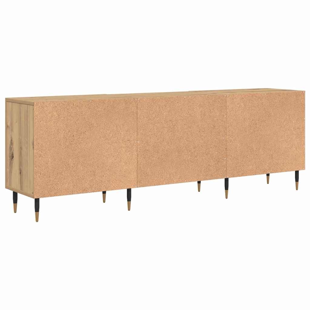 879593 8 Cabinet TV stejar artizanal 150 x 30 x 50 cm Lemn compozit Cabinet TV stejar artizanal 150 x 30 x 50 cm Lemn compozit - imagine 8