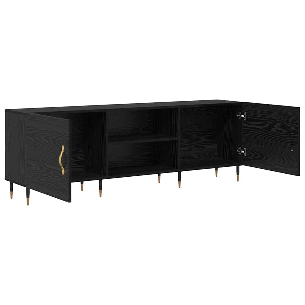 879594 5 Cabinet TV Stejar negru 150 x 30 x 50 cm Lemn compozit Cabinet TV Stejar negru 150 x 30 x 50 cm Lemn compozit - imagine 5
