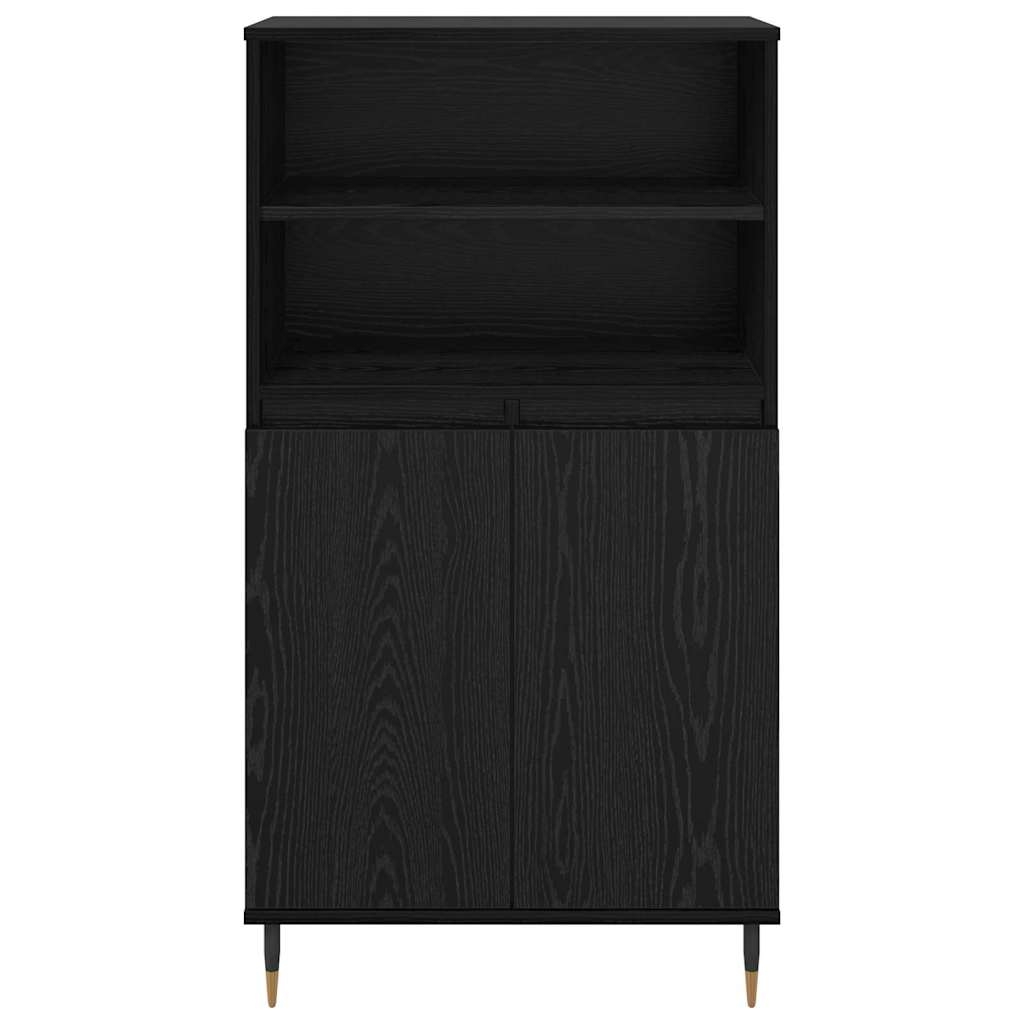879618 6 Bufet Negru 60 x 36 x 110 cm Lemn compozit Bufet Negru 60 x 36 x 110 cm Lemn compozit - imagine 6
