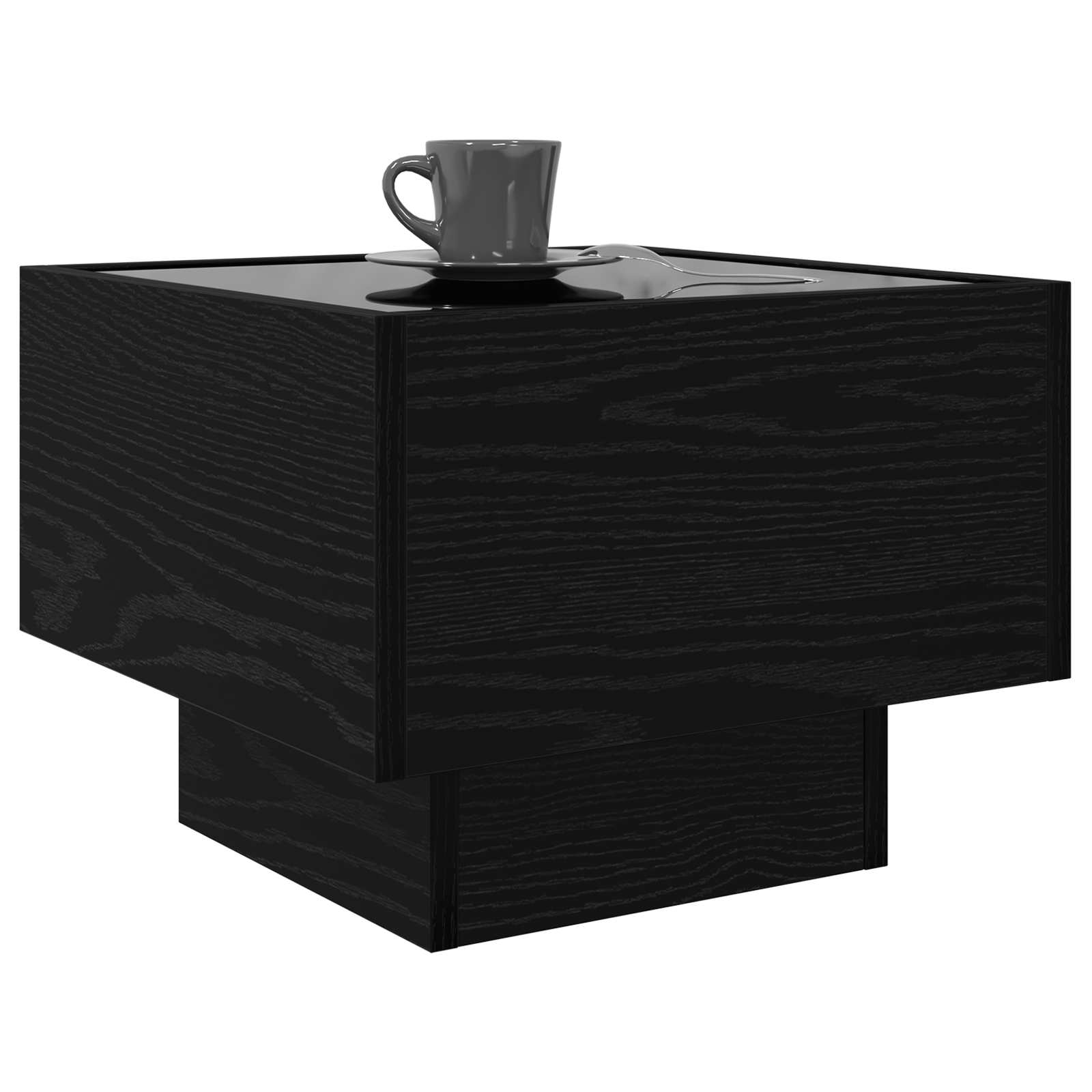 879658 3 Masă de cafea Stejar negru 40 x 40 x 30 cm Lemn compozit Masă de cafea Stejar negru 40 x 40 x 30 cm Lemn compozit - imagine 3
