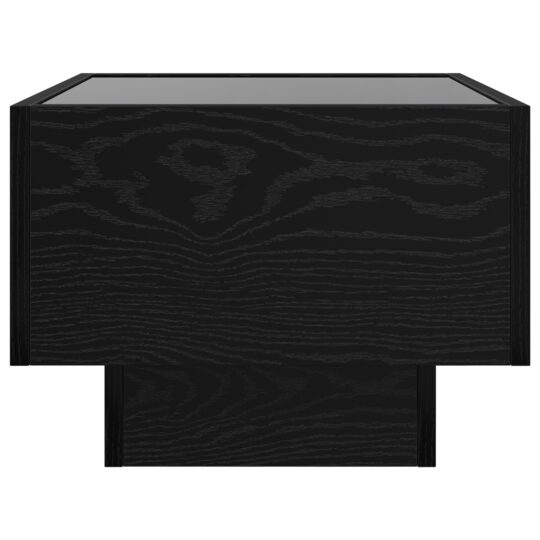 879658 8 Masă de cafea Stejar negru 40 x 40 x 30 cm Lemn compozit 879658 8