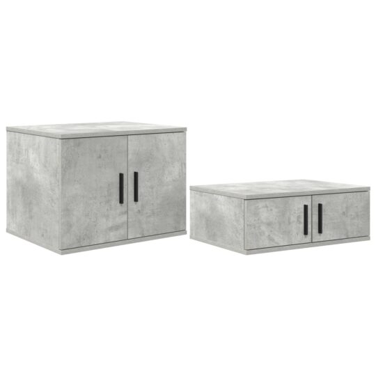image 1 866670 Dulap de depozitare Gri beton 108 x 41 x 40 cm Lemn compozit image 1 866670