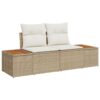 image 2 3360086 Set de canapele pentru grădină cu pernă 8 pcs Bej Rattan poli image 2 3360086