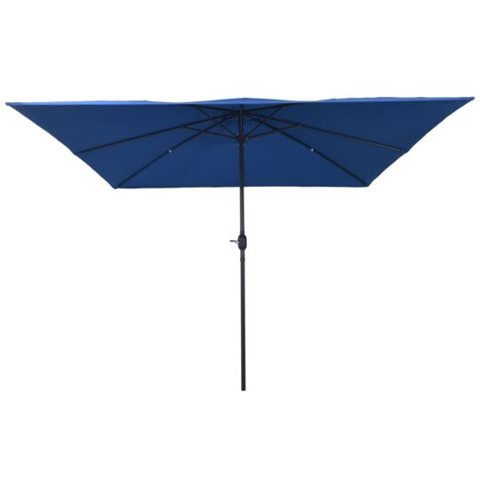 Parasol de Grădină Albastru și Negru 295 x 295 x 245 cm