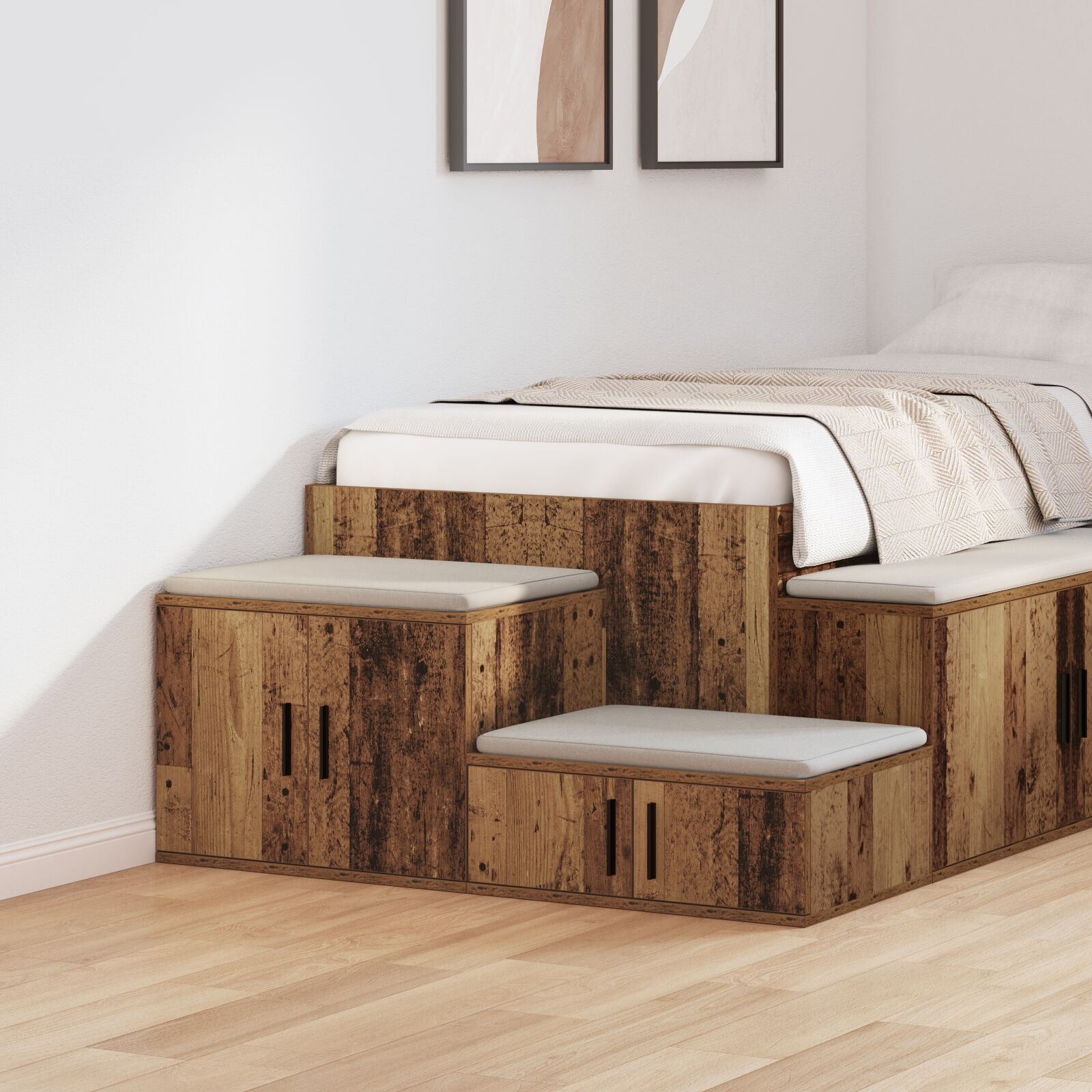 image 2 866657 Dulap de depozitare Lemn vechi 127 x 41 x 40 cm Lemn compozit Dulap de depozitare Lemn vechi 127 x 41 x 40 cm Lemn compozit