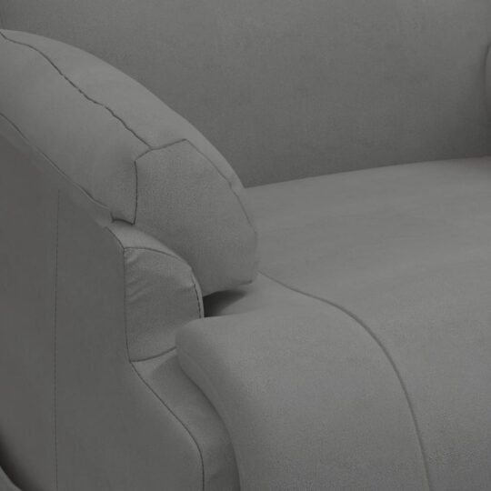 3093180 9 Fotoliu rabatabil cu ridicare, gri închis, piele întoarsă eco 3093180 9