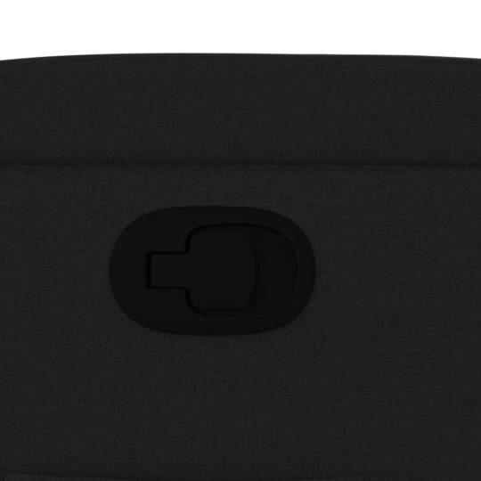 3205510 9 Fotoliu rabatabil din material textil negru 3205510 9