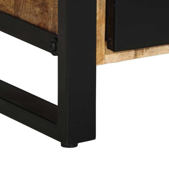 3305704 12 Set de mobilier pentru baie 3 pcs Maro Lemn de mango solid 3305704 12