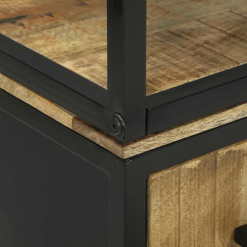 3310126 8 Bufet Maro 70 x 35 x 180 cm Lemn masiv de mango Bufet Maro 70 x 35 x 180 cm Lemn masiv de mango - imagine 8