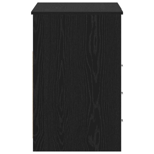 3332543 8 Birou cu sertar Stejar negru 140 x 50 x 76 cm Lemn compozit 3332543 8