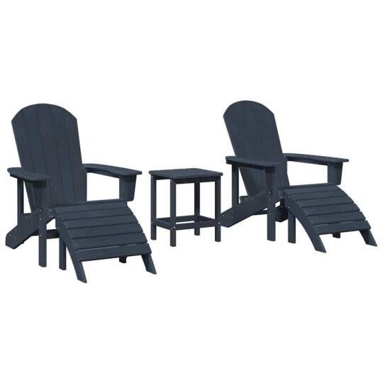 Alternative view of Mobilier de lounge pentru grădină 3 pcs Bleumarin
