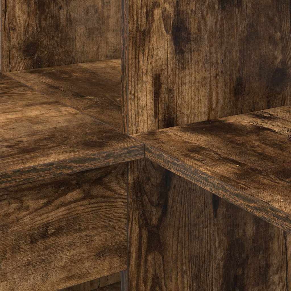 3337245 8 Birou de colț cu raft Stejar afumat 101.5 x 149.5 x 149.5 cm Birou de colț cu raft Stejar afumat 101.5 x 149.5 x 149.5 cm - imagine 8