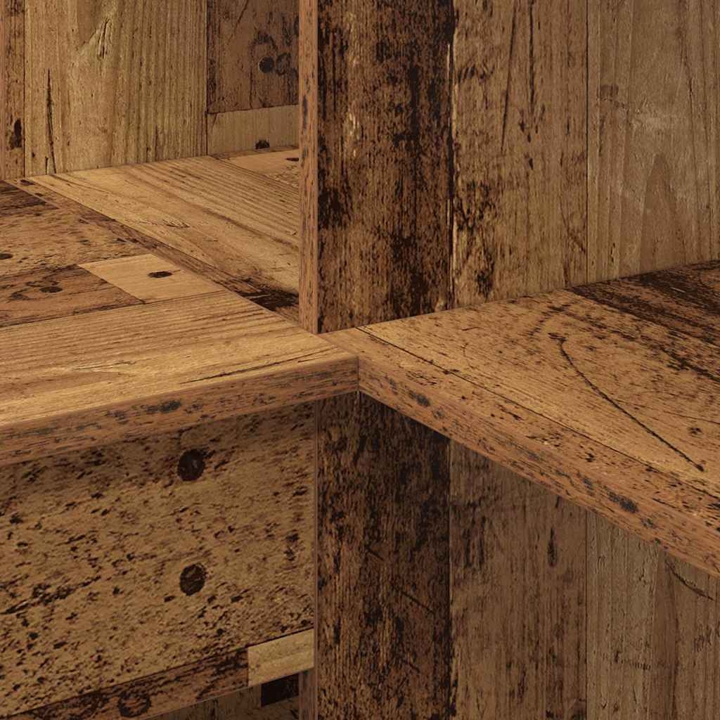 3337247 8 Birou de colț Lemn vechi 101.5 x 149.5 x 149.5 cm Lemn compozit Birou de colț Lemn vechi 101.5 x 149.5 x 149.5 cm Lemn compozit - imagine 8