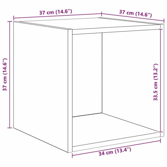 3393412 10 Set dulap TV 3 pcs Stejar negru Lemn compozit 3393412 10