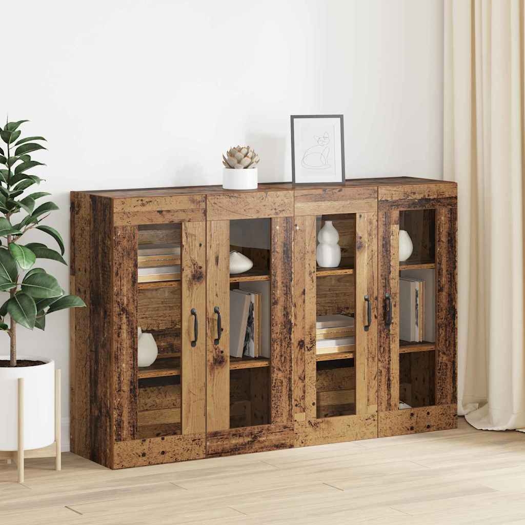 3394536 4 Mobilier cu Montaj pe Perete 2 pcs Lemn vechi 69.5 x 34 x 90 cm Mobilier cu Montaj pe Perete 2 pcs Lemn vechi 69.5 x 34 x 90 cm - imagine 4