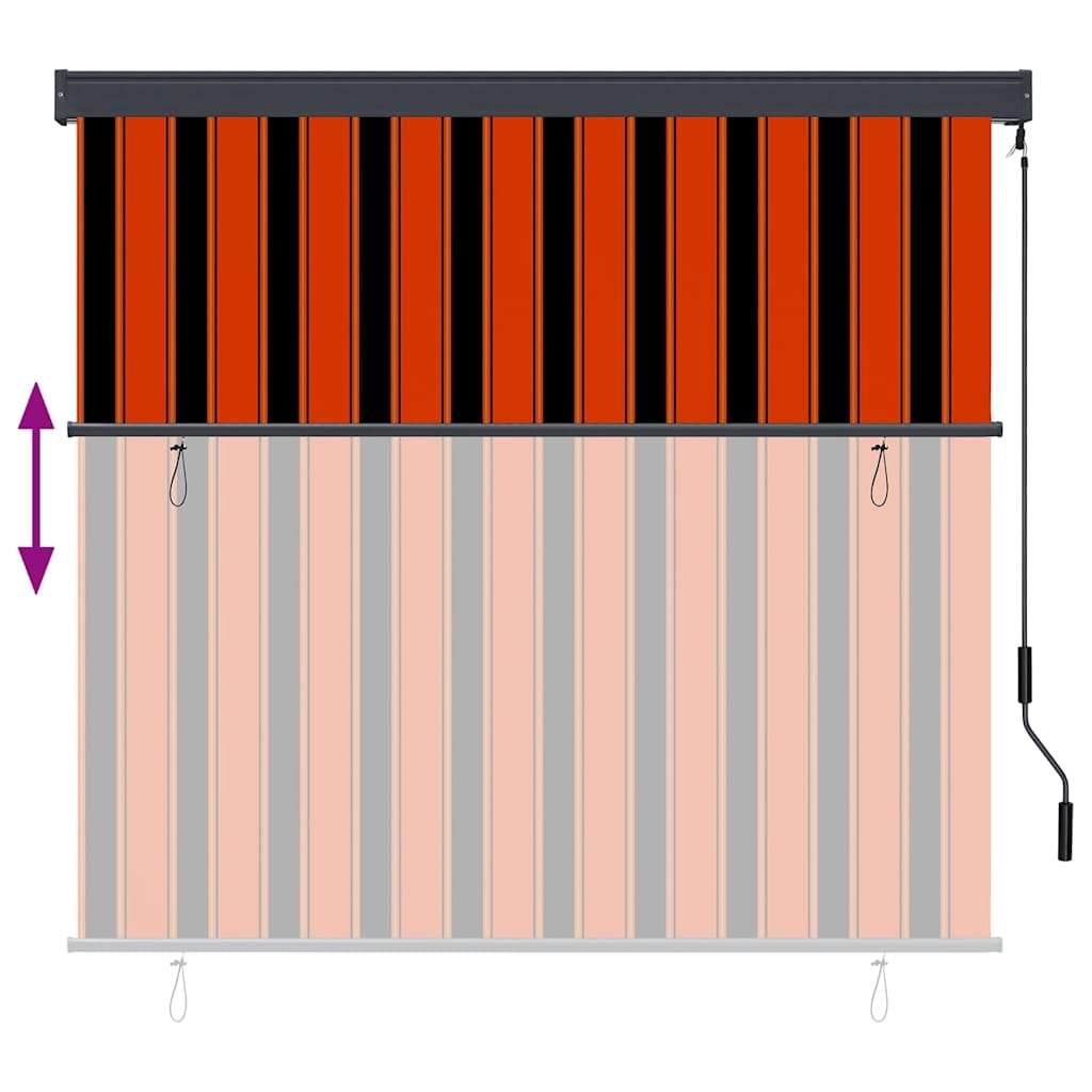 362086 7 Jaluzea Rulou de Exterior Dungi portocaliu și alb 180 x 250 cm Jaluzea Rulou de Exterior Dungi portocaliu și alb 180 x 250 cm - imagine 7