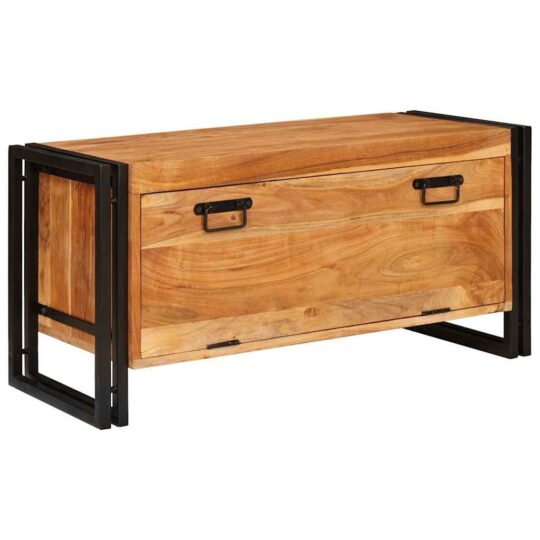 Dulap pentru pantofi Maro 90 x 38 x 45 cm lemn masiv de acacia
