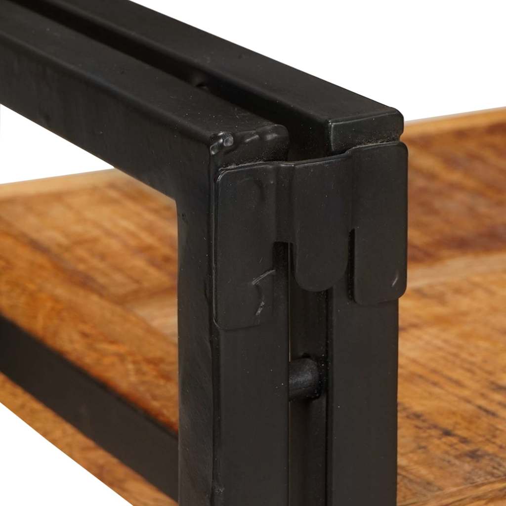 4016730 10 Noptieră Maro și negru 38 x 33 x 58 cm Lemn de mango solid Noptieră Maro și negru 38 x 33 x 58 cm Lemn de mango solid - imagine 10