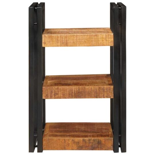 4016730 4 Noptieră Maro și negru 38 x 33 x 58 cm Lemn de mango solid 4016730 4