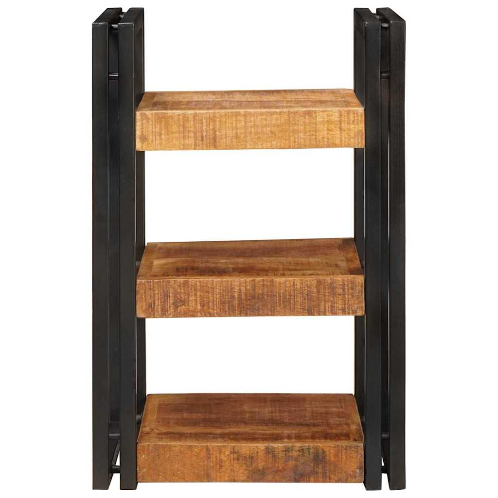 4016730 4 Noptieră Maro și negru 38 x 33 x 58 cm Lemn de mango solid Noptieră Maro și negru 38 x 33 x 58 cm Lemn de mango solid - imagine 4