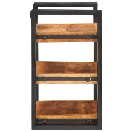 4016730 5 Noptieră Maro și negru 38 x 33 x 58 cm Lemn de mango solid 4016730 5