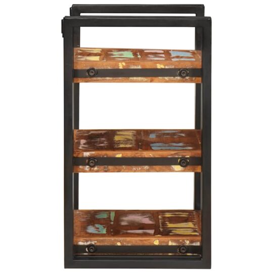 4016732 5 Noptieră Maro și negru 38 x 33 x 58 cm Lemn Solid Recuperat 4016732 5