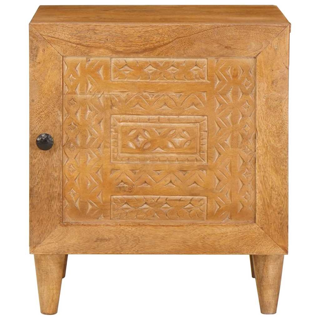 4018077 5 Noptieră 2 pcs Maro deschis 40 x 33 x 46 cm Lemn masiv de mango Noptieră 2 pcs Maro deschis 40 x 33 x 46 cm Lemn masiv de mango - imagine 5
