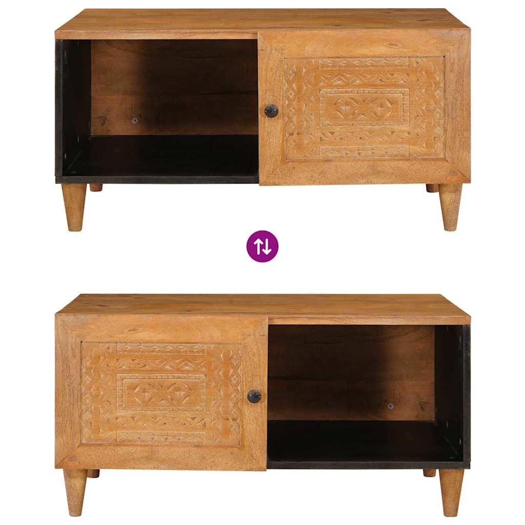 4018084 10 Masă de cafea Maro deschis 80 x 50 x 40 cm Lemn masiv de mango Masă de cafea Maro deschis 80 x 50 x 40 cm Lemn masiv de mango - imagine 10