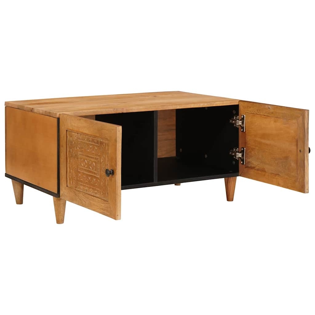 4018085 2 Masă de cafea Maro deschis 80 x 50 x 40 cm Lemn masiv de mango Masă de cafea Maro deschis 80 x 50 x 40 cm Lemn masiv de mango - imagine 2