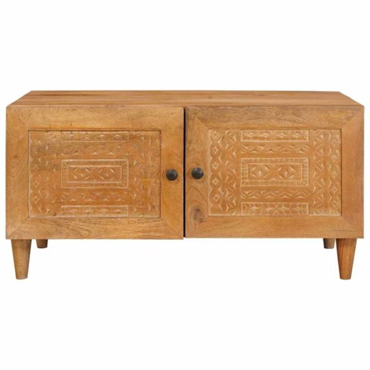 4018085 3 Masă de cafea Maro deschis 80 x 50 x 40 cm Lemn masiv de mango 4018085 3