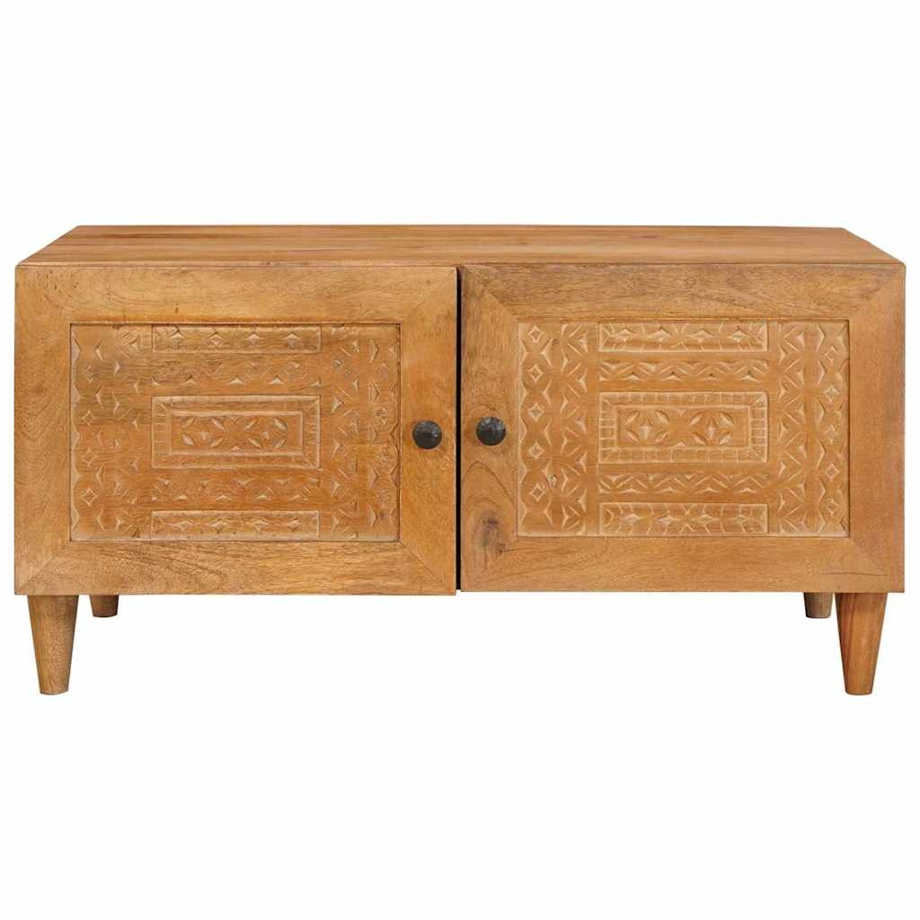 4018085 3 Masă de cafea Maro deschis 80 x 50 x 40 cm Lemn masiv de mango Masă de cafea Maro deschis 80 x 50 x 40 cm Lemn masiv de mango - imagine 3