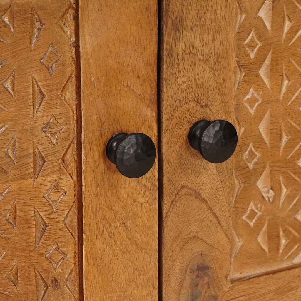 4018085 7 Masă de cafea Maro deschis 80 x 50 x 40 cm Lemn masiv de mango Masă de cafea Maro deschis 80 x 50 x 40 cm Lemn masiv de mango - imagine 7