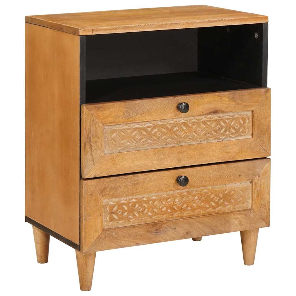 4018090 1 Noptieră Maro deschis 50 x 33 x 60 cm Lemn masiv de mango Noptieră Maro deschis 50 x 33 x 60 cm Lemn masiv de mango