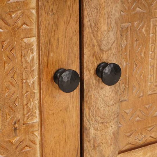 4018091 7 Noptieră Maro deschis 50 x 33 x 60 cm Lemn masiv de mango 4018091 7