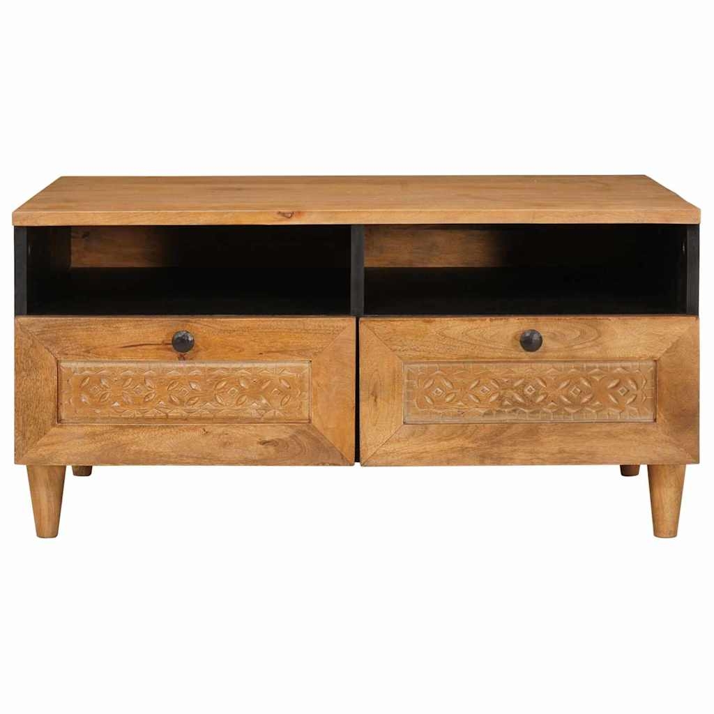 4018093 3 Masă de cafea Maro deschis 80 x 54 x 40 cm Lemn masiv de mango Masă de cafea Maro deschis 80 x 54 x 40 cm Lemn masiv de mango - imagine 3