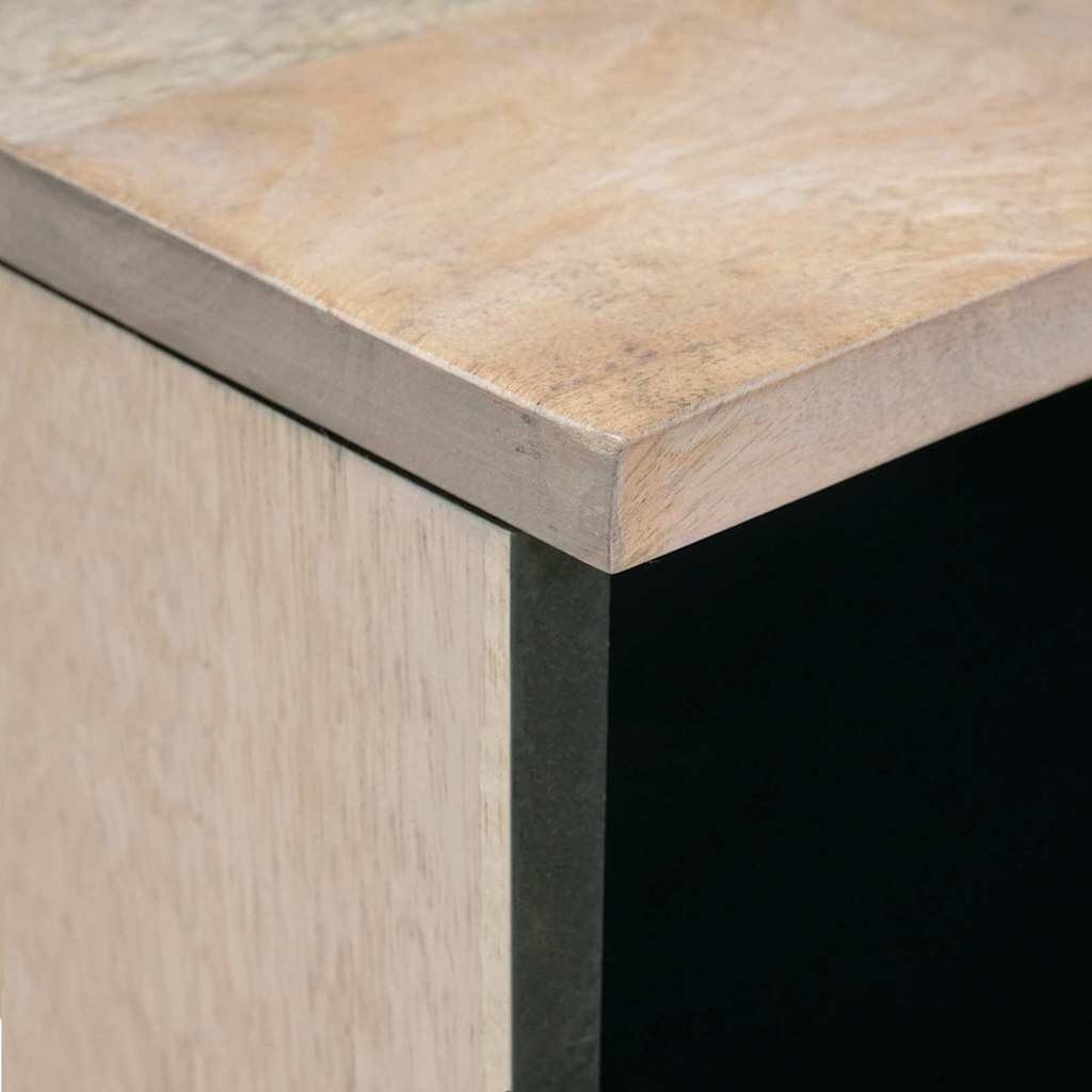 4018129 6 Masă de cafea cu sertar Alb 80 x 54 x 40 cm Lemn masiv de mango Masă de cafea cu sertar Alb 80 x 54 x 40 cm Lemn masiv de mango - imagine 6