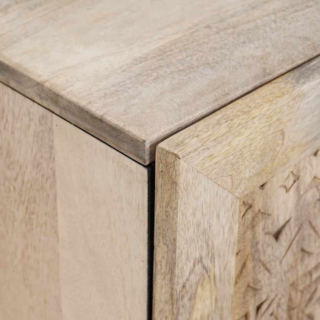 4018135 5 Dulap de Baie Pe perete Alb 62 x 33 x 58 cm Lemn solid de mango Dulap de Baie Pe perete Alb 62 x 33 x 58 cm Lemn solid de mango - imagine 5