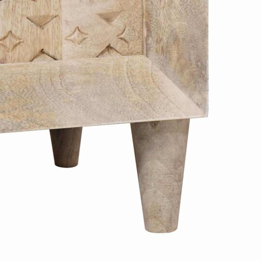 4018135 8 Dulap de Baie Pe perete Alb 62 x 33 x 58 cm Lemn solid de mango 4018135 8