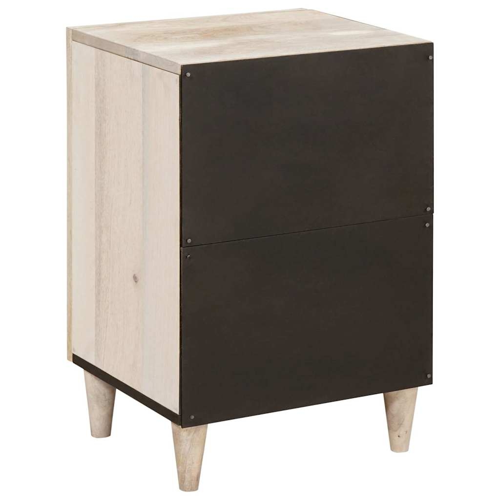 4018137 4 Dulap de Baie cu ușă Alb 38 x 33.5 x 160 cm Lemn solid de mango Dulap de Baie cu ușă Alb 38 x 33.5 x 160 cm Lemn solid de mango - imagine 4