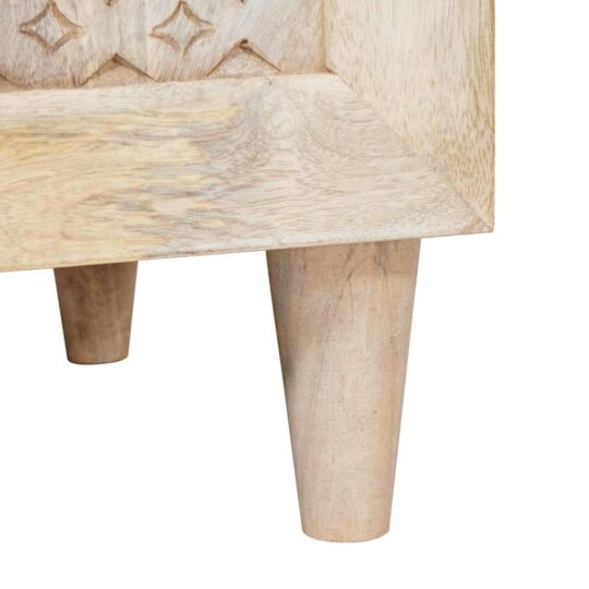 4018137 7 Dulap de Baie cu ușă Alb 38 x 33.5 x 160 cm Lemn solid de mango 4018137 7