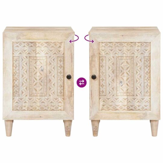 4018137 9 Dulap de Baie cu ușă Alb 38 x 33.5 x 160 cm Lemn solid de mango 4018137 9