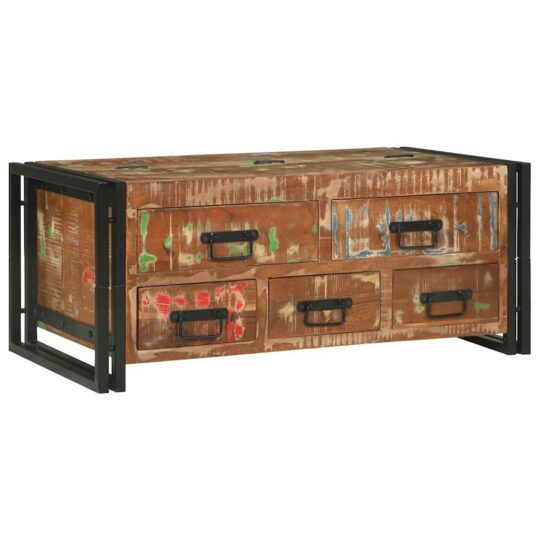 Alternative view of Masă de cafea Maro 90 x 50 x 38 cm Lemn masiv reciclat