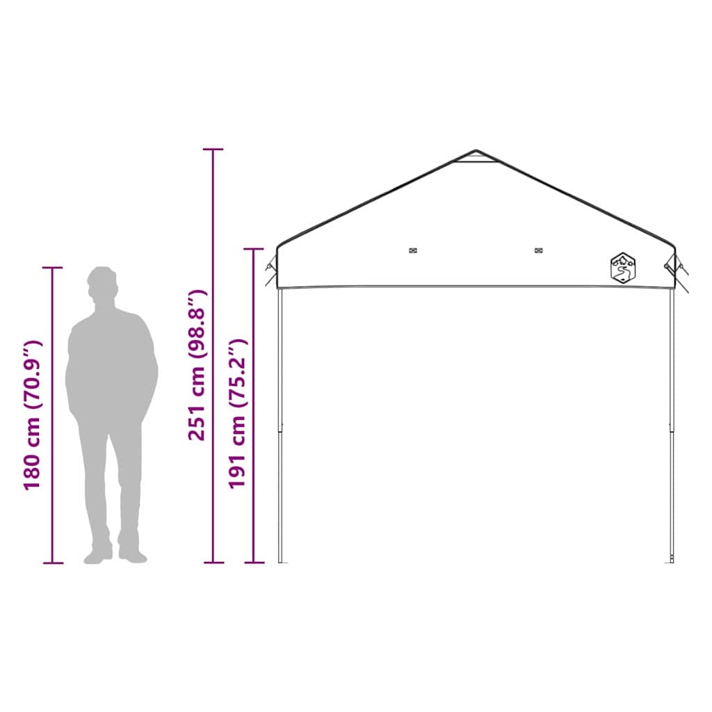 42007379 12 Cort Canopy Pop-up Portocaliu 250 x 250 cm țesătură Cort Canopy Pop-up Portocaliu 250 x 250 cm țesătură - imagine 12