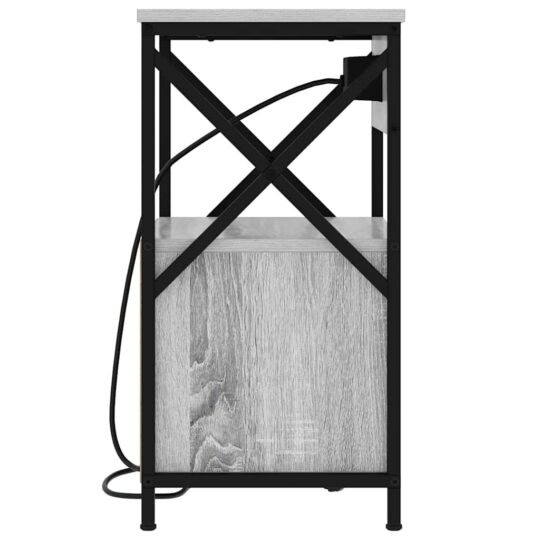 859466 7 Dulap de noapte sonoma gri 40 x 31 x 60 cm Lemn compozit 859466 7