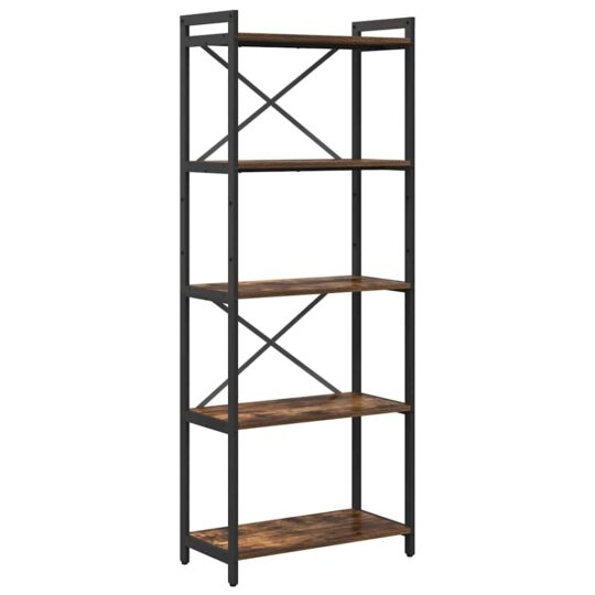 Alternative view of Bibliotecă Stejar afumat 60 x 30 x 153 cm Lemn compozit