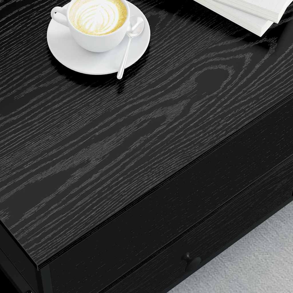 874096 4 Masă de cafea Stejar negru 100 x 51 x 45 cm Lemn compozit Masă de cafea Stejar negru 100 x 51 x 45 cm Lemn compozit - imagine 4
