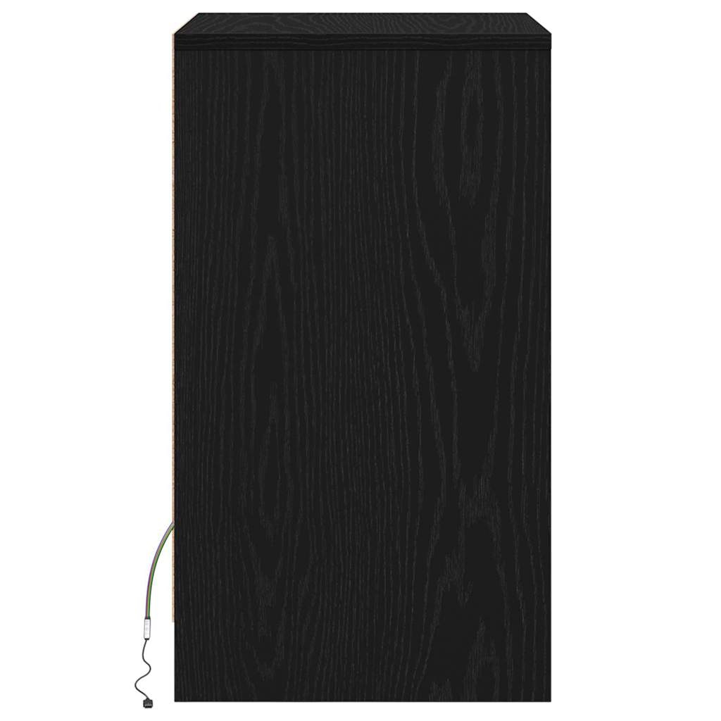 874148 7 Noptieră LED 2 pcs Stejar negru 38 x 34 x 61 cm Lemn compozit Noptieră LED 2 pcs Stejar negru 38 x 34 x 61 cm Lemn compozit - imagine 7